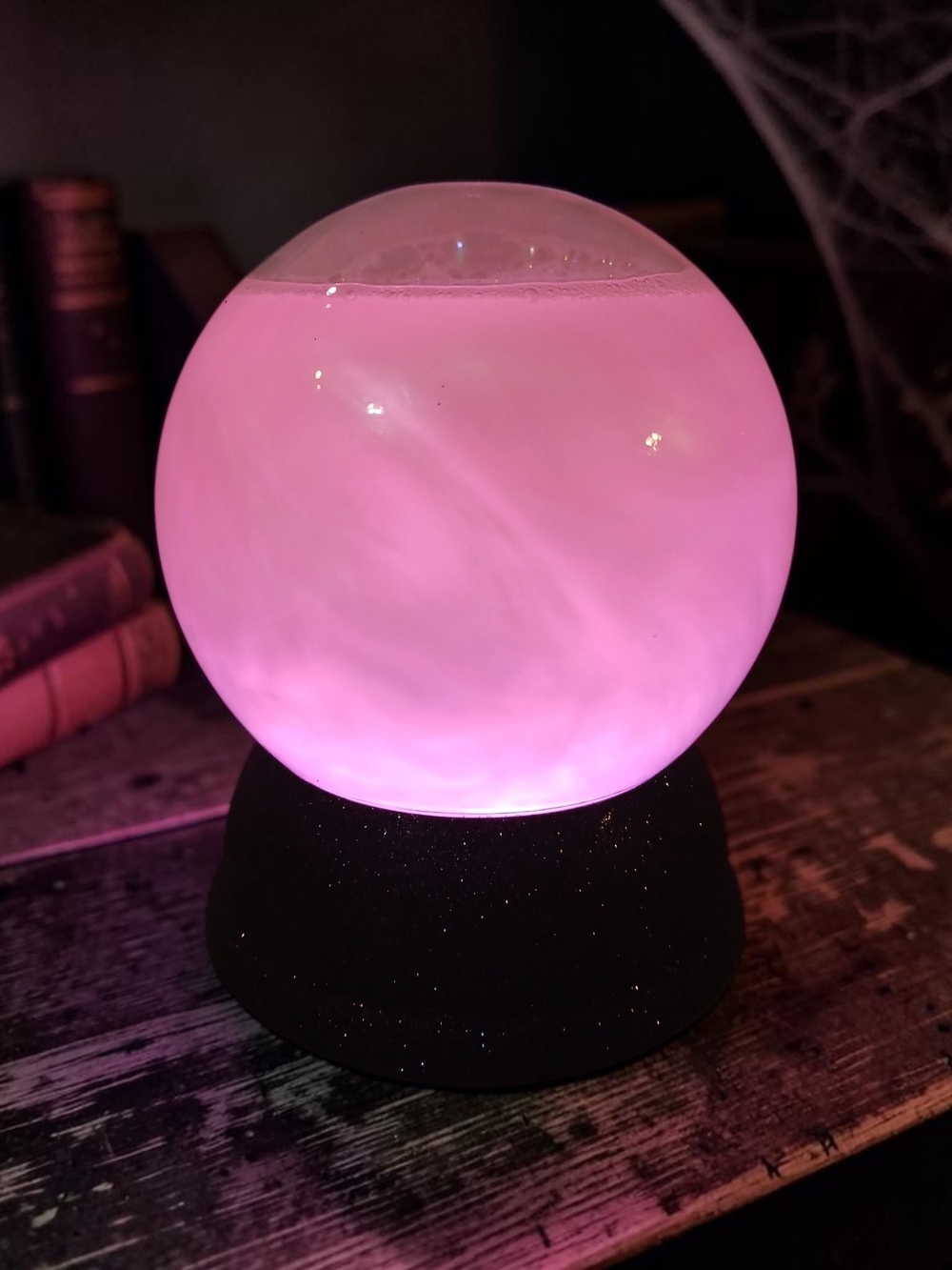 Pink Glowing Crystal Ball